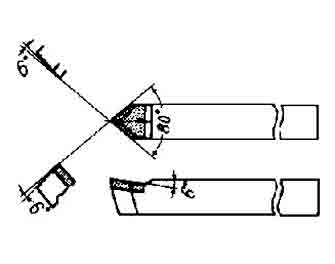 IMPA手冊 編號(hào)63273033-42型超硬尖端車刀(圖1)