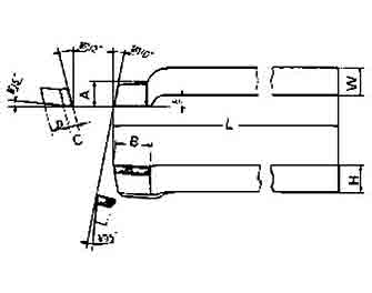 IMPA手冊(cè) 編號(hào)63301213型（左/右）高速鋼頭車(chē)刀(圖1)