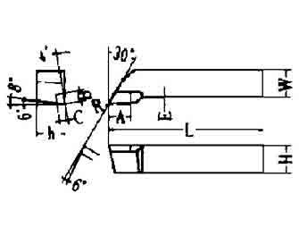 IMPA手冊(cè) 編號(hào)63282151-52,91-95型超硬尖端車刀(圖1)