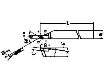 IMPA手冊(cè) 編號(hào)63279143-50型超硬尖端車(chē)刀(圖1)
