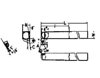IMPA手冊 編號63281451-52,91-95型超硬尖端車刀(圖1)