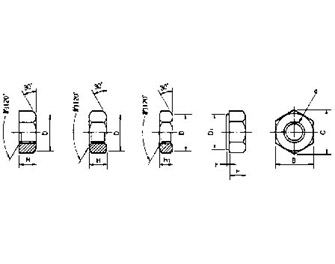 IMPA手冊 編號6928XX六角螺帽(圖1)