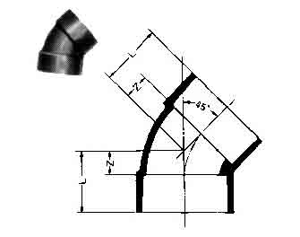 IMPA手冊(cè) 編號(hào)732803PVC45度彎頭(圖1)