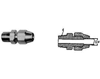 IMPA手冊(cè) 編號(hào)733639黃銅接管器（錐形螺紋端）(圖1)