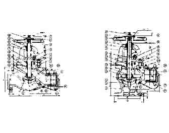 IMPA手冊(cè) 編號(hào)751756船用鑄鐵法蘭連接救火皮龍閥JMS7305(圖1)