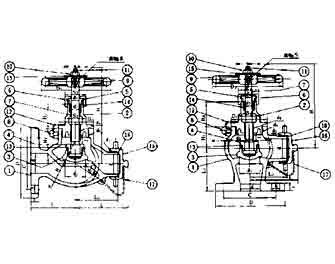 IMPA手冊 編號751752JMS-7305船用青銅法蘭連接救火皮龍閥(圖1)