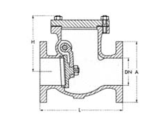 IMPA手冊 編號755935碳鋼止回閥(圖1)