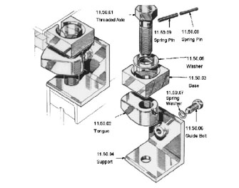 IMPA手冊(cè) 編號(hào)233226艙蓋板羊角組件(圖1)