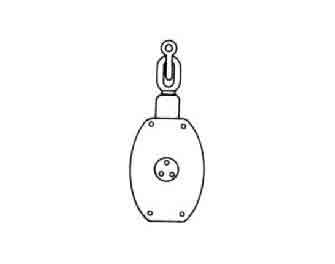 IMPA手冊 編號231709船用木制不帶索三輪滑車(圖1)