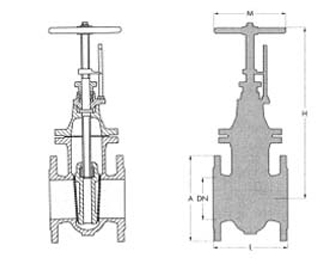 IMPA手冊(cè) 編號(hào)755671碳鋼閘閥(圖1)