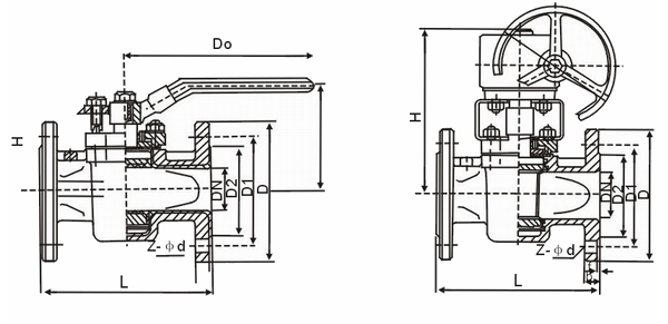 X43F46襯氟旋塞閥(圖1) X43F46襯氟旋塞閥(圖1)