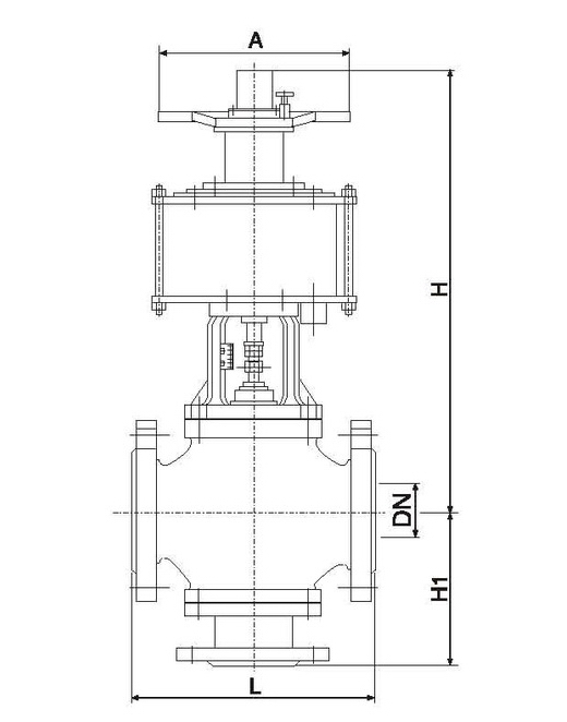 ZSQP氣動快速切斷閥外形結(jié)構圖 ZSQP氣動快速切斷閥(圖4)