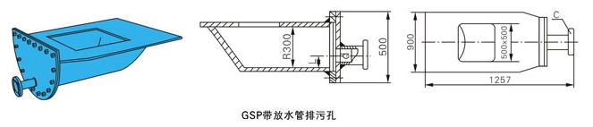 GSP排污孔外形結(jié)構(gòu)圖 GSP排污孔(圖1)