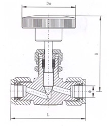 QJ-1管路截止閥外形結(jié)構(gòu)圖 QJ-1管路截止閥(圖1)