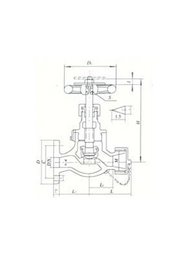 船用日標(biāo)青銅皮籠閥JIS F7334(圖2) 船用日標(biāo)青銅皮籠閥JIS F7334(圖2)